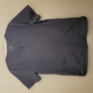 Scrub Star Gray Scrubs Top M